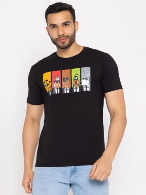 men-cartoon-printed-t-shirt man shirt